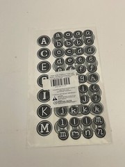 (10 Packs) Chalkboard Theme Letter Sticker – 144-Pack Round Alphabet Labels