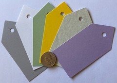 LARGE COLORFUL TAG Die-Cut Embellishments(6pc)Label •Journaling•Gift•Card Making
