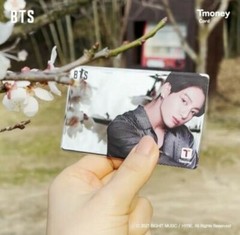 BTS X CU Tmoney T money Official Mirror Photo Card Limited Rare