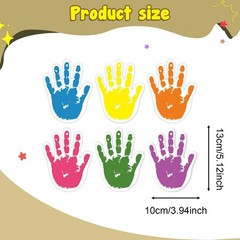 30x Colorful Hand Cutouts Helping Hands for Outdoor Notice Board Wall Locker