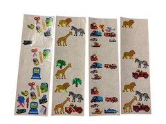 Vintage Sticker Lot Shiny Foil Opalescent Mrs Grossman’s Sandy Lion and More