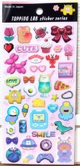 GAIA Topping LAB Kawaii Upbeat Sticker Animal Cat Bear Sweets Kids MADE IN JAPAN