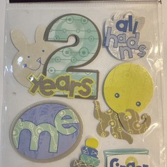 STICKO 2 YEARS OLD Blanky Toys Play Finger Food Toddler Stickers scrapbook
