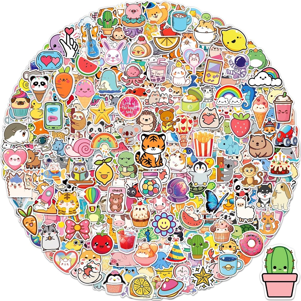 Stickers for Water Bottles, 600 Pcs/Pack Cute Vinyl Waterproof Laptop Sticker…