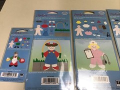ek success paperkins Collectable paper dolls lot (4) Nurse Jumping Bike Claus