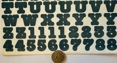 NAVY 3/4” ALPHABET Stickers(2 sheet)Making Memories•Letters •Number•Word•Journal