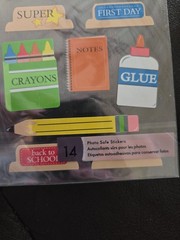 Vintage School Bus 3D Sticker Scrapbook Lot 6pc Freds MAMBI Paper House Kit