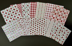 70 Pc Vintage Strawberry Junk Journal Kit Ephemera Recipe Tags Papers CottageCor