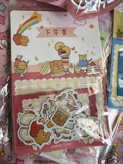 Kawaii Sakura Stationery Sticker Craft Kit Vinyl Scrapbook Animals Huge Lot