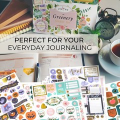 Aesthetic Greenery Planner Stickers for Fun Planning – 1100+ Multicolor
