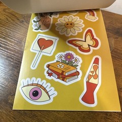 Pen+Gear Vinyl Sticker Book, 14 Sheets with 98 Stickers