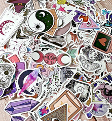 WITCH SPIRITUAL Stickers, 50pcs, Witchy, magic, potion, magic ball decal cute