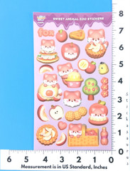 Fox & Apple Scented Scratch & Sniff Sticker Sheet