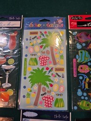 Lot Tropical Travel Stickers Scrapbook Die Cuts Unopened 8 Packs