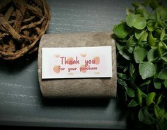 Matching Thank you Stickers labels 100 count match with Polymailers