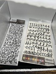 Lot Of NEW Sticker Letters- Asst. Fonts/15 Sets Of Large & Small Black Letters;