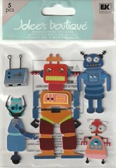 Jolee’s Boutique 3D Stickers ROBOTS SPACE TOYS Theme 81364 FAST FREE SHIPPING!