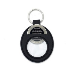 AA Coin Holder Keychain | Displays Both Sides of Sobriety Chips, Medallions, Rec