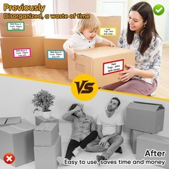 Large Moving Labels for Boxes Stickers for Storage Bins, Totes,Home Organization