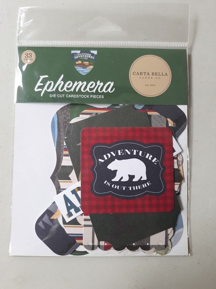ECHO PARK «OUTDOOR ADVENTURES» EPHEMERA PACK ~ OUTDOORS~ TRAVEL