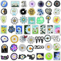 DAISY Vinyl Stickers ~ DAISIES FLOWER ~ Waterproof Decals