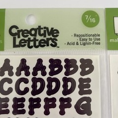 Making Memories Creative Letters Scrapbooking – 7/16″ Dot Plum Purple