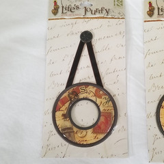 NEW Lot 4 Lifes Journey Studio K Metal Frames Round Square Scrapbooks Cards -A