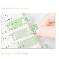 120 Sheets Writable Label Page Marker Bookmarks Clear PET Adhesive Notes Pad