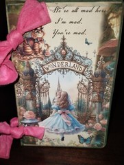 Beautiful Alice In Wonderland Junk Journals Scrapbook USA Seller