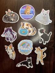 STICKERS UPICK Various Animals Cute Cartoon Vinyl PEEL & STICK