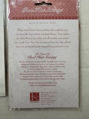 Lot Of 3 RARE K&Company Red Hat Society Sticker Lot Embossed Grand Adhesions NIP