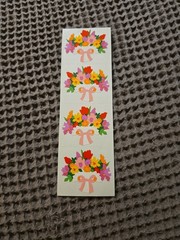 Vintage Mrs. Grossman Floral Flower Sticker Sheets Lot – Tulips Lillies Pansies