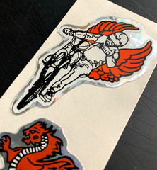 RARE! BMX bicycle bike mountain bike VINTAGE STICKER decal prism prismatic foil