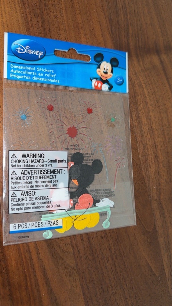 Mickey & Minnie Fireworks, 3D stickers Jolee’s Boutique – Disney DJBV12