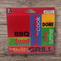 Pebbles Inc BBQ Barbecue Grilling Food & Friends Summer Stickers Scrapbook NEW