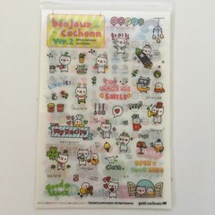 Korean Bonjour Cochonn (Hello Pig) 6 sheet transparent STICKERS Kawaii US Seller