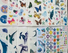 259+ Sticker Lot animals butterfly cat kittens bird flowers plants sea wild life