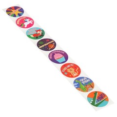 1200 Pcs 1.5 Inch Round Spanish Reward Stickers Roll for Kids Students Teachers