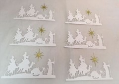 Tim Holtz Christmas Die Cuts * Wisemen * 6 Sets * Black, White, Gold or Silver