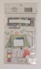 Discover Nature Camping Scrapbooking Stickers by Recollections Tent Fire Lantern
