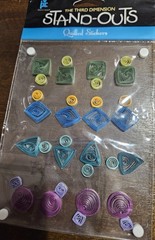Provo Craft 3rd Dimension Quilled Stand-Outs GEO SHAPES stickers