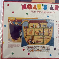 Vintage 1995 Mrs. Grossman Stickers Reusable Vinyl Cling Set – Noah’s Ark Bible