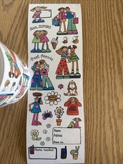 Vintage Penny Black Stickeroos Best Friends Sticker ROLL, Stickers Friendship