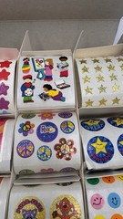 VTG SandyLion 1500 Sticker Set Box Rare Metallic Prismatic Teacher Y2K Lot