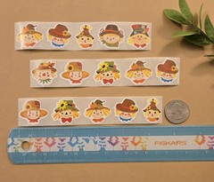 20 FALL STICKERS/SCARECROW STICKERS/AUTUMN STICKERS/ THANKSGIVING STICKERS