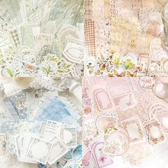 400 Sheets Scrapbook Papers Journaling Stickers Scrapbooking Supplies Kit A