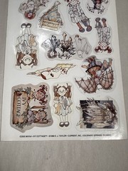 Set of 2 Vtg 80s IVY COTTAGE Current Stickers Scrapbooking EJ Taylor Little Book