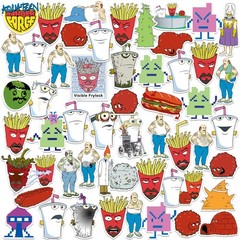AQUA TEEN HUNGER FORCE CHARACTER DIE CUT VINYL 50 CT STICKER PACKS