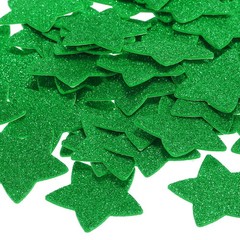 1.8″x1.8″ Star Foam Stickers, 60Pcs EVA Glitters Foam Shape Sticker, Green