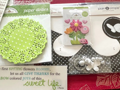 #643 SPRINGTIME ICON STICKERS DOODLE-POPS 3D STICKERS CLIPS LARGE BUTTERFLY